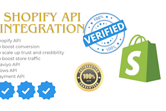 do custom shopify API integration for products orders automation and backend