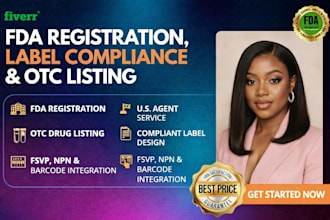 fda registration, US agent, otc listing, fsvp, npn and compliant label design
