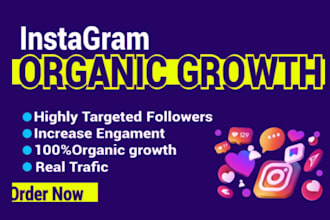 do organic instagram growth, marketing and promotion