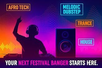 do quality house music, afro tech house, melodic dubstep edm music, trance