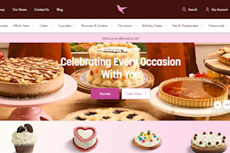 build bakery shopify store bakery website cake website bakery store food website