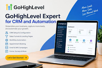 set up gohighlevel crm landing page automation workflow as your ghl expert