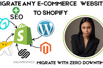 copy clone website migrate godaddy wordpress wix magento to shopify website