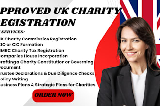 register your UK charity with the charity commission professionally