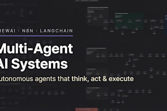 build crewai and n8n multi agent automation systems for your business