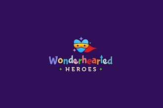 design wonder bravery pediatric cancer heroes logo