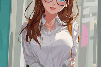 create beautiful anime character illustrations