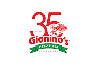 design pizza year anniversary logo