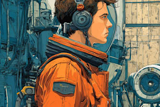 create star wars and sci fi illustration