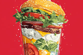 design food pop art of your food pop art
