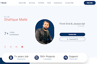 build a responsive nextjs reactjs landing page