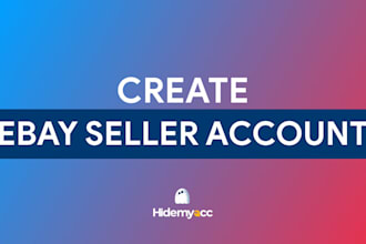 create ebay account in UK and USA market with listing
