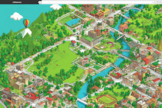 design unique vector map illustration or street map