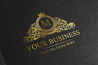 do highly luxury minimalist and modern business logo design