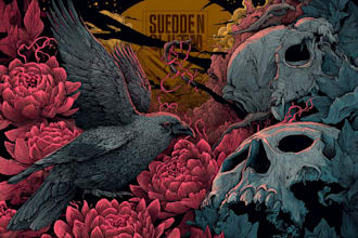 draw detailed dark art illustration