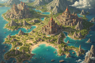 create a high quality fantasy map