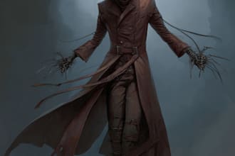 do a horror and fantasy horror character art