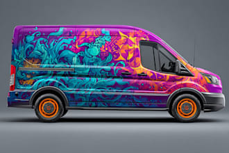 do car wrap design, van wrap, vehicle wrap design