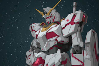 draw awesome gundam, mecha, robot fanart for you