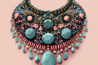 design custom jewelry for printing and rendering