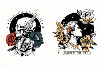 make a minimalist lineart tattoo design or illustration