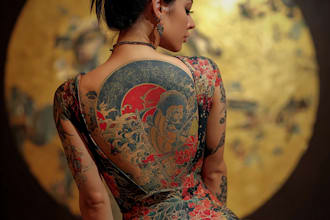 desing a tattoo in japanese style