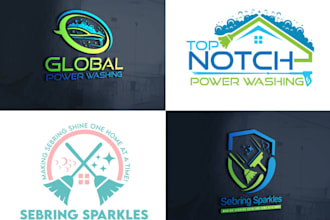 do awesome pressure washing cleaning and power washing logo