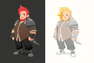 design a 2d cartoon character
