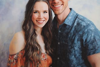 create cute family and couple portrait