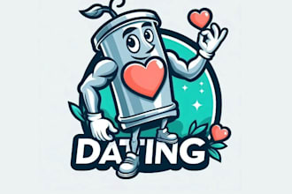 design beautiful dating  logo