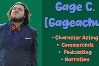 record a professional male american voice over