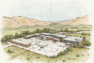 draw landscape sketch, architectural site plan, map