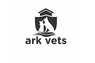 design heart centered pet veterinary hospital logo