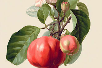 draw botanical illustration of flower illustration
