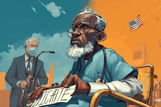 draw satire, editorial or political cartoons for you