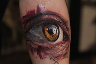 create unique realism tattoo design with my style