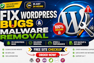 fix wordpress bugs and remove malware