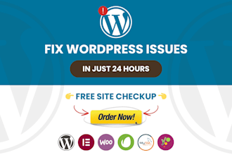 fix wordpress bugs and errors fast