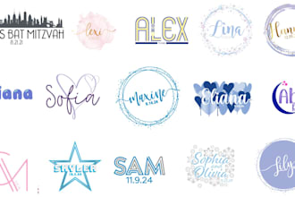 design professional bar and bat mitzvah logo