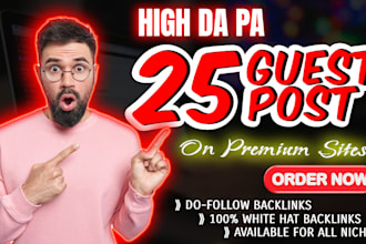 provide guest post on high da pa sites with dofollow links