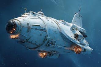 design spaceships and hard surface sci fi models