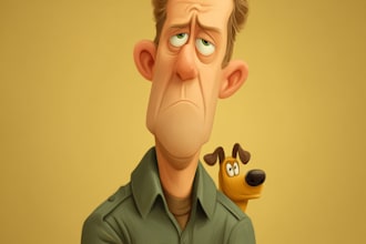 create professional caricature art for you