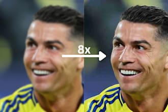 enhance, restore and upscale low quality images and photos