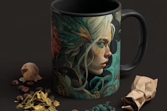 create custom coffee mug design