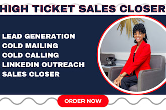be your linkedin sdr, sales closer and sales representative