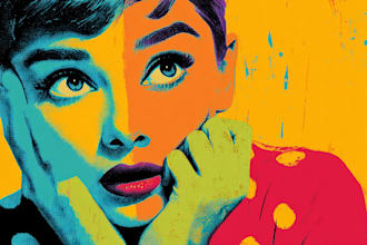draw a pop art portrait for you