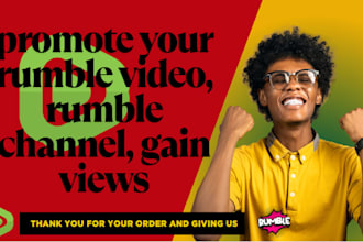 promote your rumble video, rumble channel, gain views