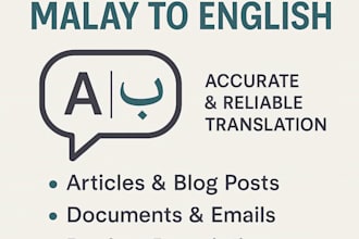 translate english to malay or malay to english accurately