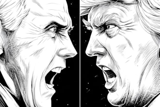do a unique political cartoon and illustration idea for you