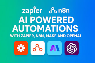 build ai powered automations with zapier, n8n, make and openai